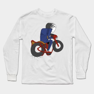 Motorcyclist Adventurous Ride On His Motor Long Sleeve T-Shirt